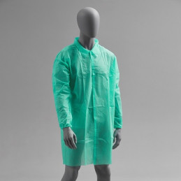 Camice TNT Polipropilene abbottonatura anteriore verde