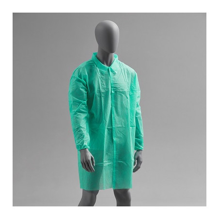 Camice TNT Polipropilene abbottonatura anteriore verde