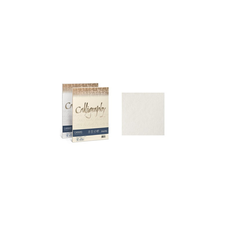 Carta Calligraphy Canvas A4 100gr. 50ff bianco