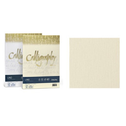 Carta Calligraphy Lino A4 200gr. 50ff avorio