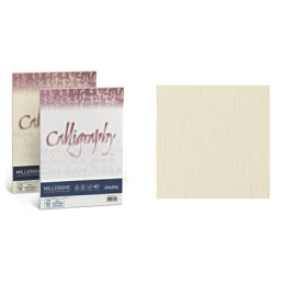 Carta Calligraphy Millerighe A4 200gr.50ff avorio