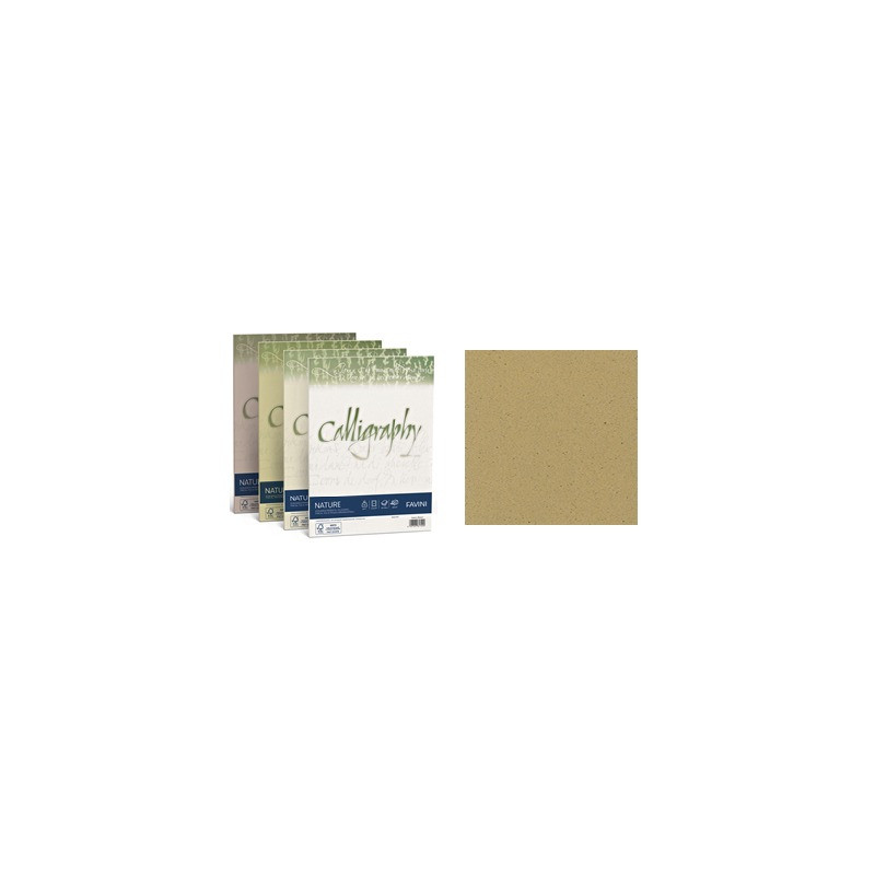 Carta Calligraphy Nature Oliva 120gr 50 ff