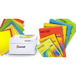 Carta Color A4 80gr Maestro 500fg rosa pi25