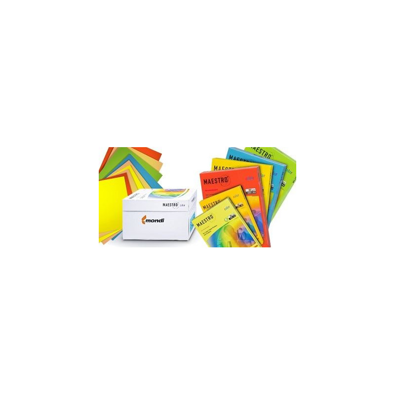 Carta Color A4 80gr Maestro 500fg rosa pi25