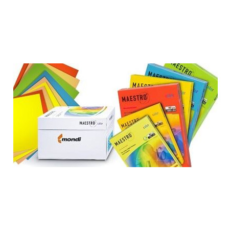 Carta Color A4 80gr Maestro 500fg rosa pi25