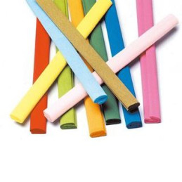 Carta crespa 180gr celeste 50x250