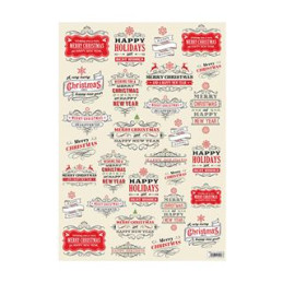 carta decoupage natalizia 35x50