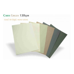 Carta Grezza 120gr 50fg 203x305mm avorio