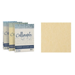 Carta Pergamena Calligraphy  A4 190gr. 50ff crema