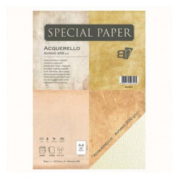 Carta special paper bapi acquerello A4 avorio 200gr 25fg