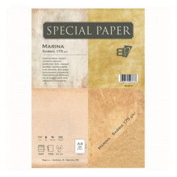 Carta special paper bapi marina A4 sabbia 175gr 25fg