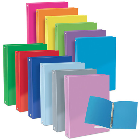 Cartella 4 anelli A4 d.16 in ppl vari colori