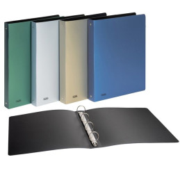 Cartella 4 anelli A4 d.30 in ppl metallizzata