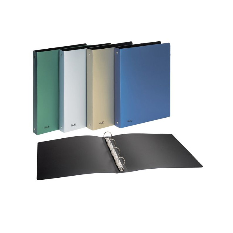 Cartella 4 anelli A4 d.30 in ppl metallizzata