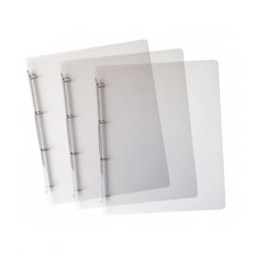 Cartella 4 anelli A4 d.30 in ppl trasparente neutro