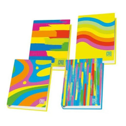 Cartella 4 anelli A4 d.30 one color fantafluo