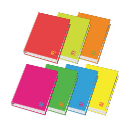 Cartella 4 anelli A4 d.30 one color fluo