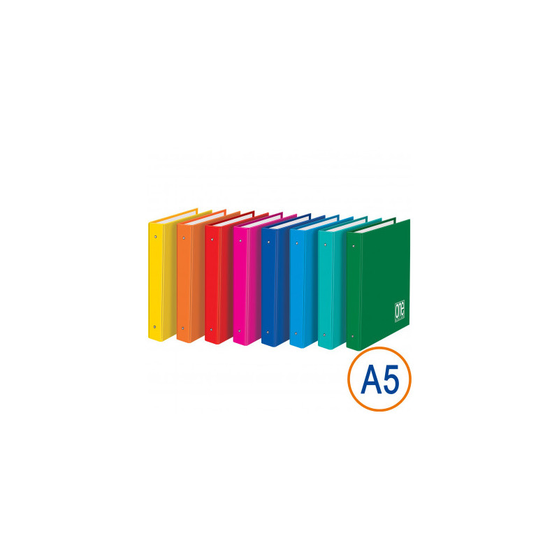 Cartella 4 anelli A5 d.30 one color