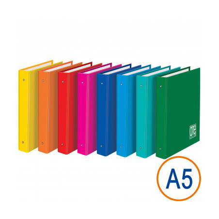Cartella 4 anelli A5 d.30 one color