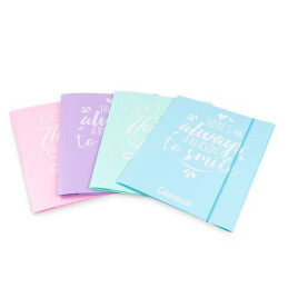 Cartella con elastico A4 PPL pastello Shabby colourbook