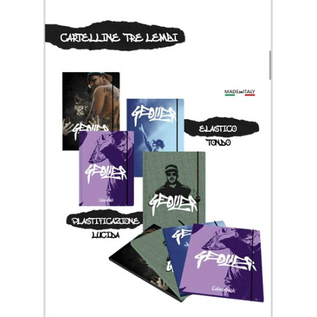 Cartella con elastico d.1 A4 Geolier Colourbook