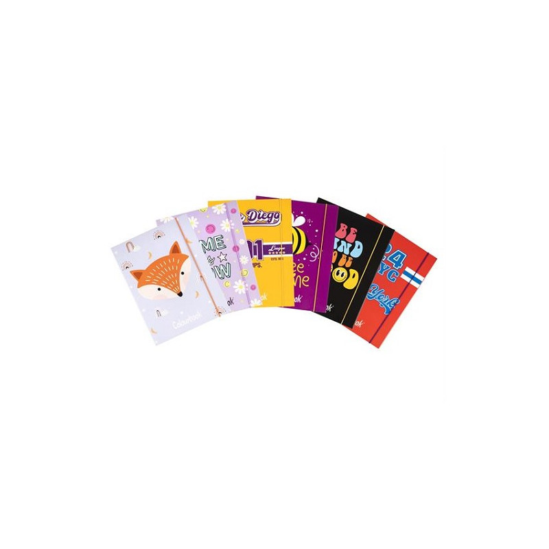 Cartella con elastico dorso 1 colourbook Acidaisy (list. €3,50)