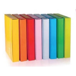 Cartella con elastico dorso 3 cm. azzurro