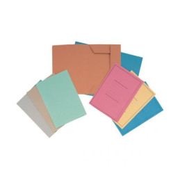 Cartelle 3 lembi gialle ECO vintage con riquadro 50pz