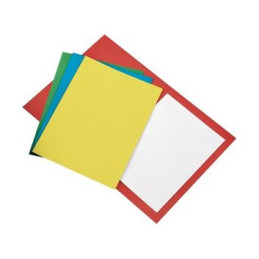 Cartelle semplici per atti senza ali verde 50pz 270gr