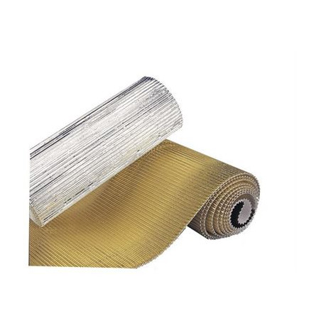 Cartoncino ondulato metallizzato argento