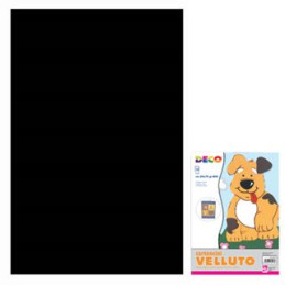 Cartoncino vellutato gr.400 50x70 nero