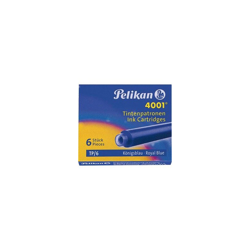 CARTUCCE X STILO PELIKAN TP 6 4001 BLU 6pz