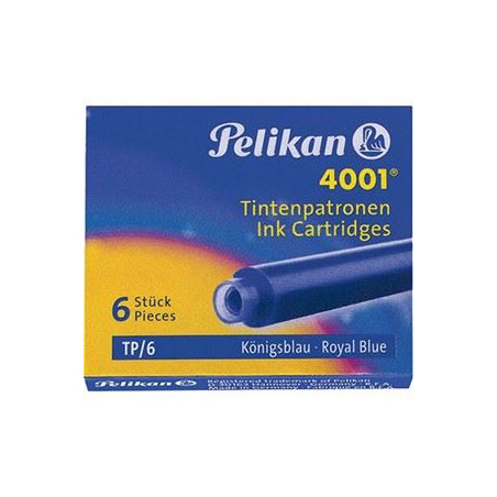 CARTUCCE X STILO PELIKAN TP 6 4001 BLU 6pz