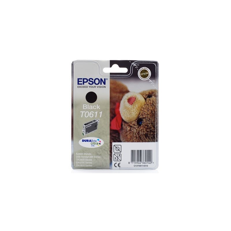 Cartuccia Epson T0611 Originale Nero