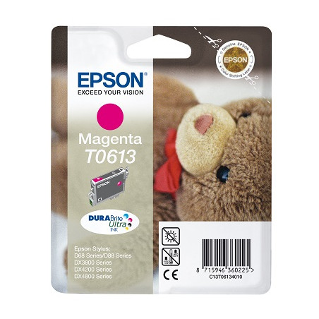 Cartuccia Epson T0613 Originale Magenta