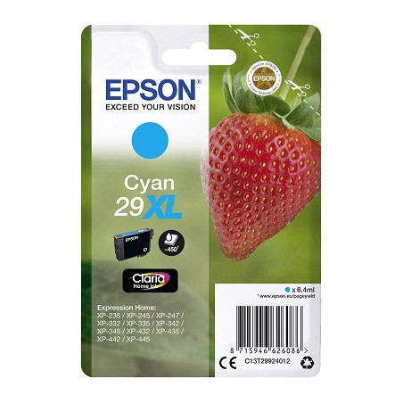 Cartuccia Epson T2992 n.29XL Originale Ciano
