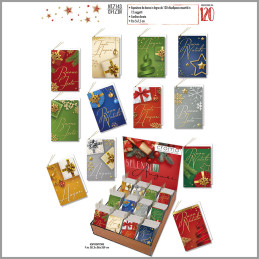 Chiudipacco  Natale c/cordoncino