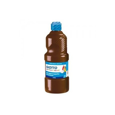Colori a tempera acrilica marrone 500gr giotto