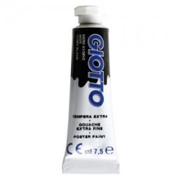 colori a tempera giotto tubo 3 nero da 7,5ml