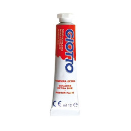 Colori a tempera giotto tubo 4 rosso scarlatto da 12ml