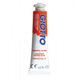 Colori a Tempera giotto tubo 7 rosso vermiglione da 21 ml