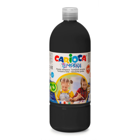 Colori a Tempera Pronta Carioca 1 lt. nero
