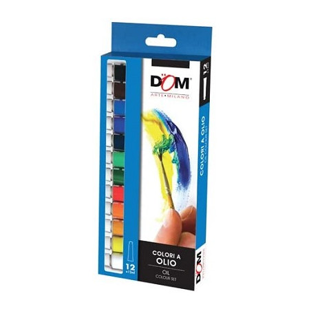 Colori ad olio 12 pz CWR DOM
