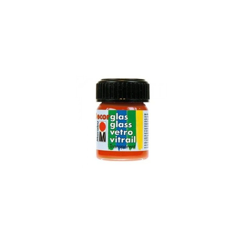 Colori Marabu per vetro arancio da 15ml