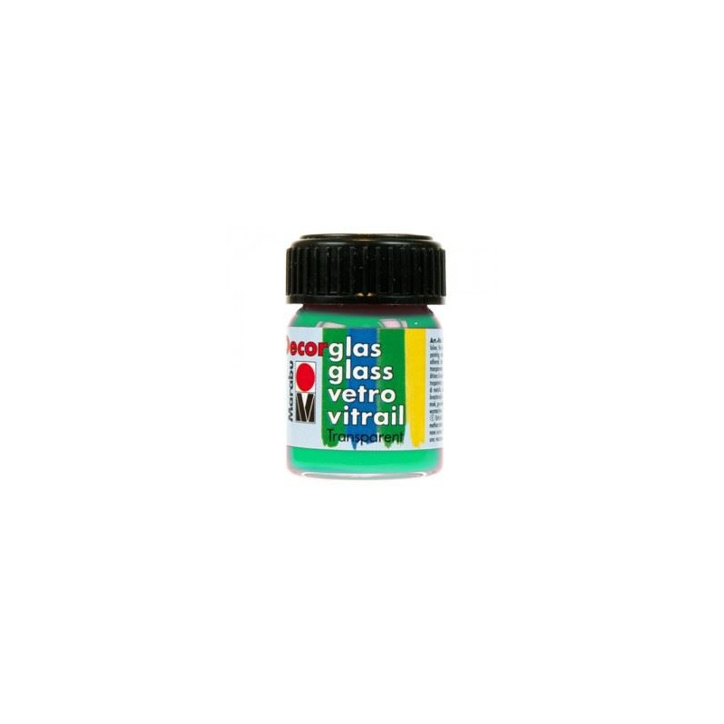 Colori Marabu per vetro verde brillante da 15ml