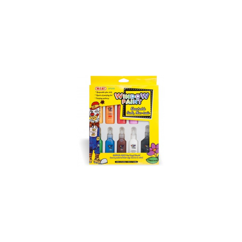 Colori per vetro / contorni 8pz