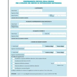 Conferimento / revoca della delega per utilizzo dei servizi di fatturazione elettronica