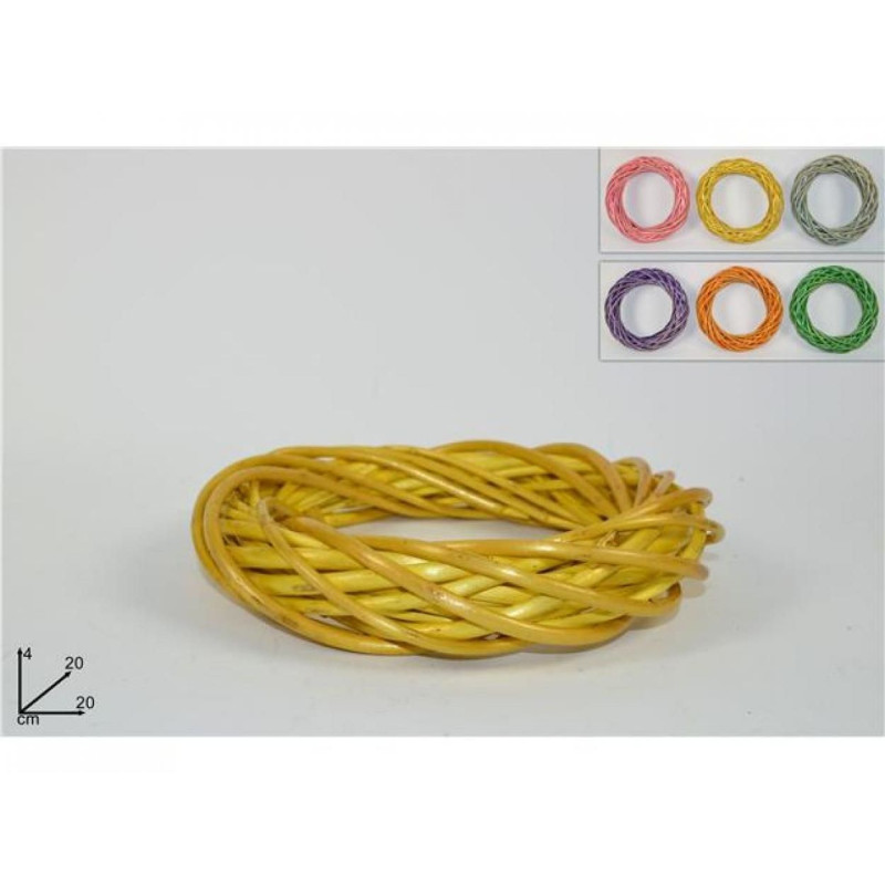 Corona in legno colorata