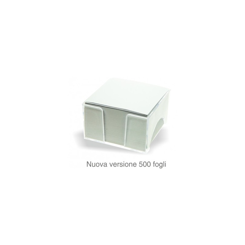 Cubo bianco 500fg con portacubo in PVC