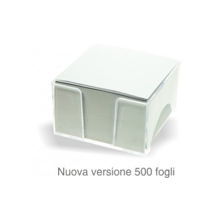 Cubo bianco 500fg con portacubo in PVC